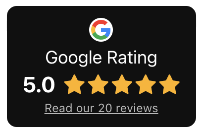Widget showing google review count and rating